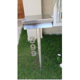 caixa correio inox com número Campinas