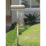 caixa de correio inox abertura frontal Mauá