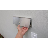 caixa de correio de inox para muro