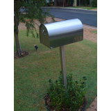 caixa de correio de inox