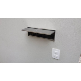 caixa de correio inox com abertura frontal Americana