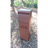 caixa de correio moderna inox Mauá