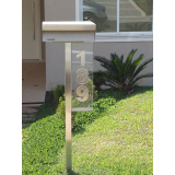 caixas de correio em inox com pedestal Cordeirópolis