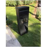 caixa de correio moderna inox