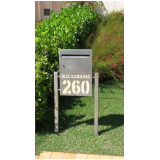 caixas de correio inox com abertura frontal Cerquilho