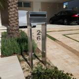 comprar caixa de correio inox com vidro São Miguel Arcanjo