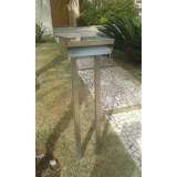 quanto custa caixa correio inox com número Taubaté