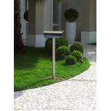 quanto custa caixa de correio em inox com pedestal Araras